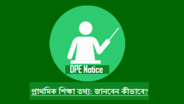DPE Notice (www.dpe.gov.bd) Primary Notice দেখুন