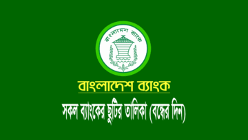ব্যাংক ছুটির তালিকা ২০২৩ (সরকারি-বেসরকারি ব্যাংক বন্ধের দিন)