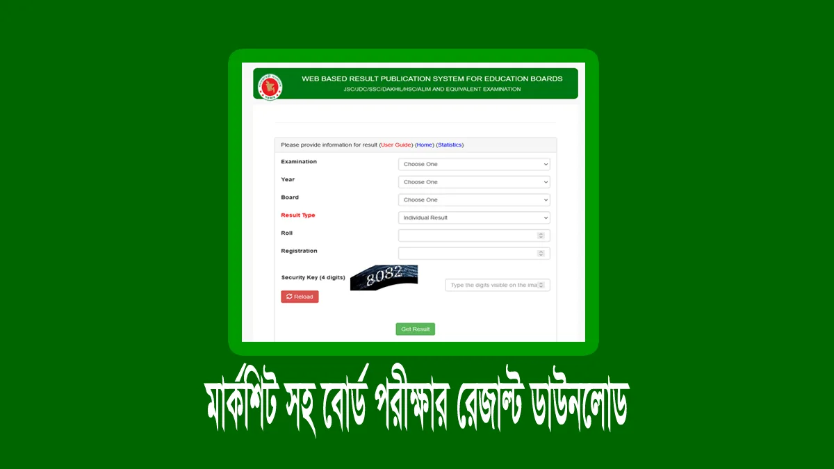 মার্কশিট সহ এসএসসি পরীক্ষার রেজাল্ট দেখার নিয়ম ২০২৫