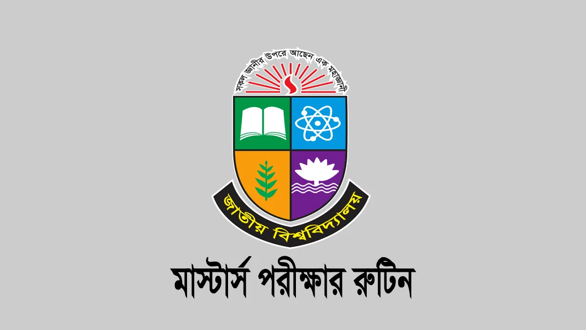 মাস্টার্স শেষ পর্ব পরীক্ষার রুটিন ২০২৬ (NU Routine 2026) মাস্টার্স শেষ পর্ব পরীক্ষার রুটিন ২০২৬